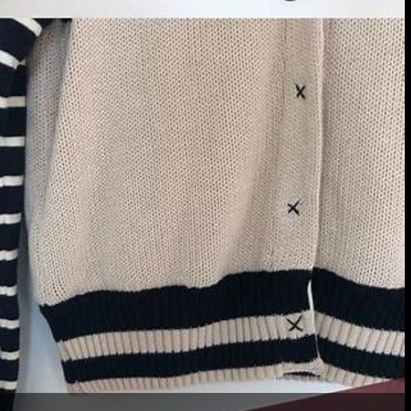 Skies are Blue Sweater Bomber Jacket - Picture 3 of 3